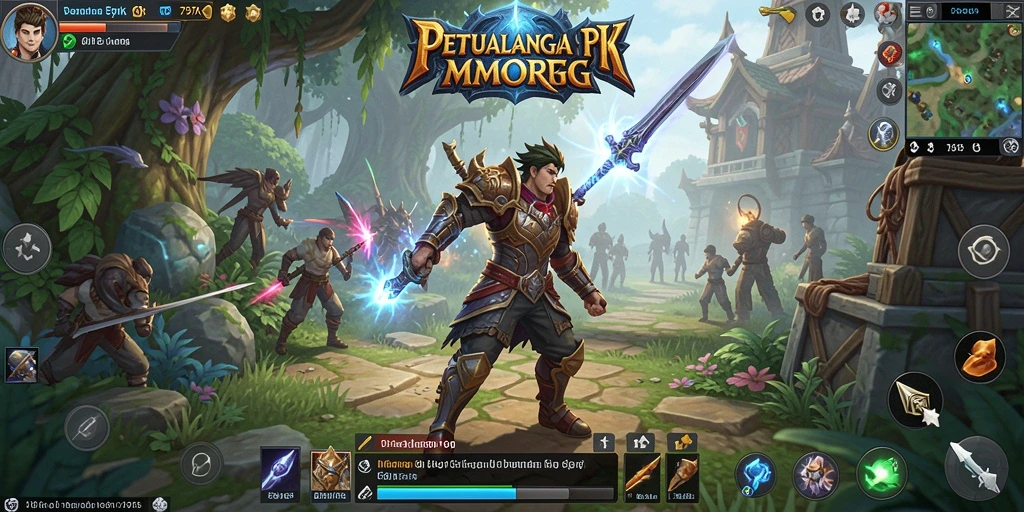Screenshot utama menampilkan gameplay seru dan kolaborasi antar karakter di 797K.