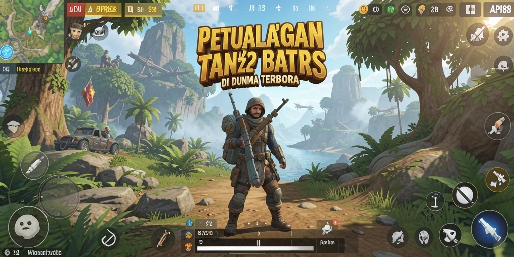 Tangkapan layar menunjukkan petualangan seru dalam dunia terbuka.
