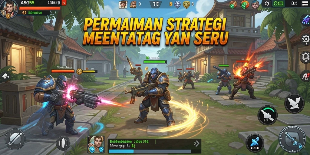 Screenshot ASG55 menampilkan aksi strategis dalam pertempuran yang seru.