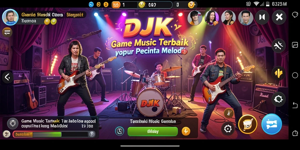 Tampilan dinamis dari gameplay DKK yang penuh warna.