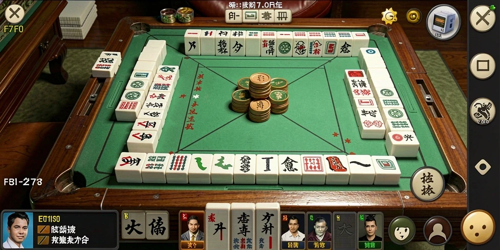 Tampilan gameplay menarik dari F7F7 dengan elemen Mahjong yang klasik.
