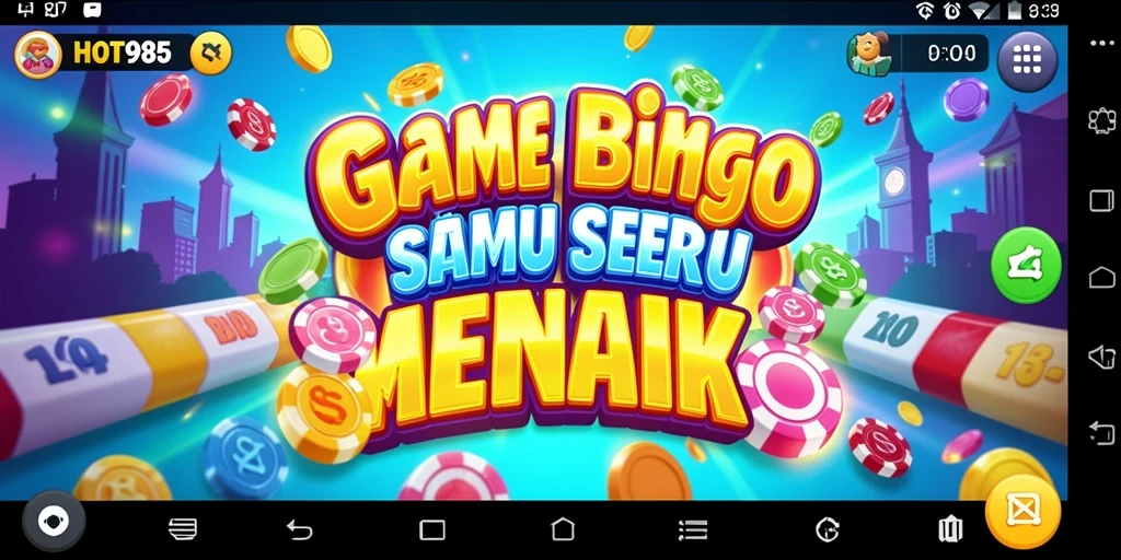 Screenshot utama HOT985 menampilkan gameplay Bingo yang seru.