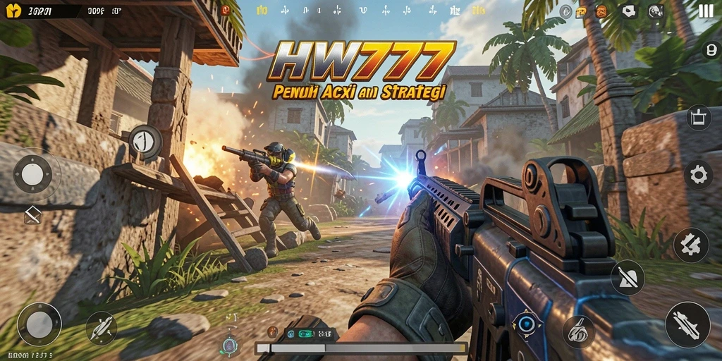 Tampilan gameplay seru dan mendebarkan di HW777.