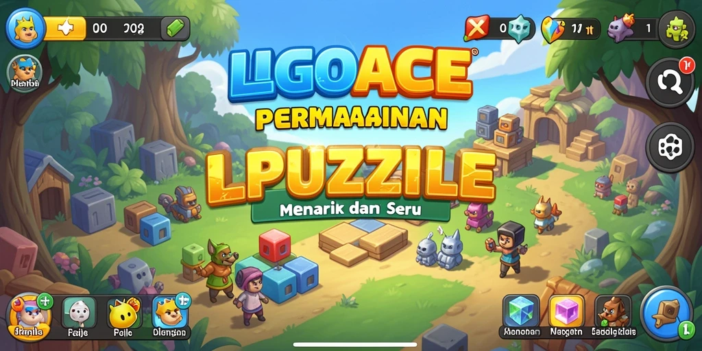 Tampilan gameplay seru LGOACE dengan teka-teki menarik.