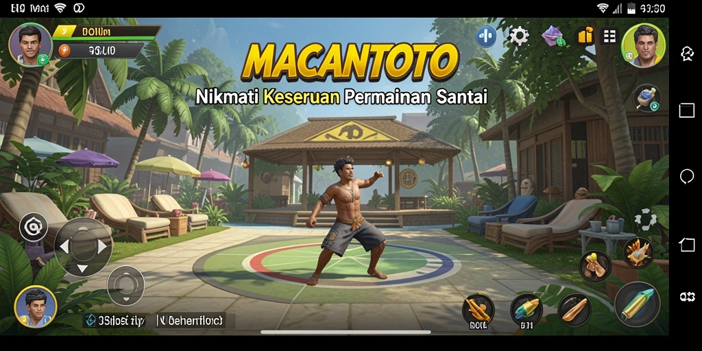 Tampilan gameplay seru dari MACANTOTO yang penuh warna.