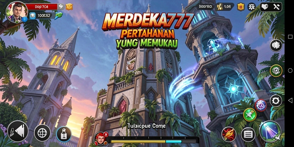 Gameplay MERDEKA777 menampilkan strategi pertahanan yang menegangkan.
