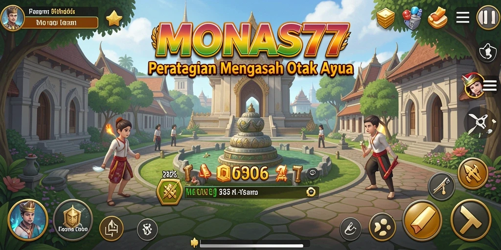 Tampilan gameplay MONAS77 yang mendebarkan dan strategis.