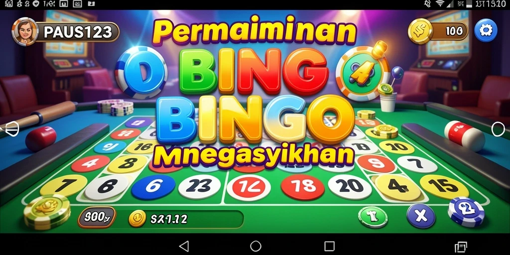 Tampilan menarik dari gameplay Bingo di PAUS123.