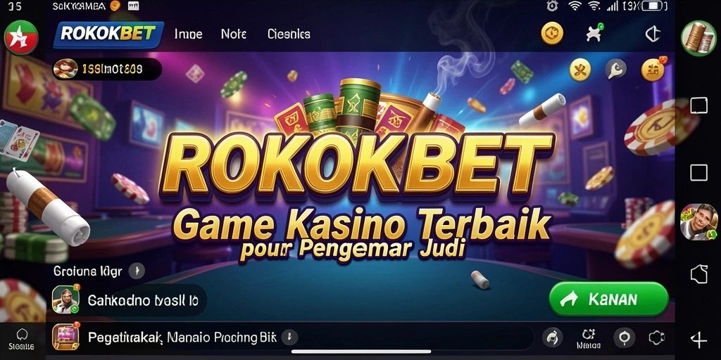 Tampilan gameplay ROKOKBET yang mendebarkan dan interaktif.