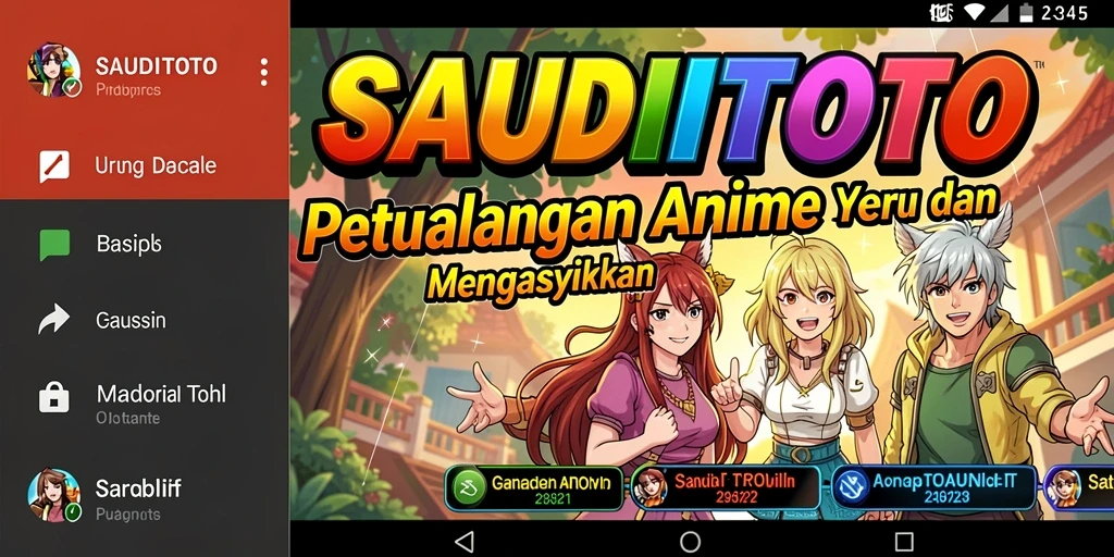 Gameplay seru SAUDITOTO dengan karakter Anime menarik