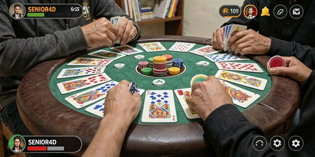 Tampilan gameplay SENIOR4D yang menarik dan interaktif.