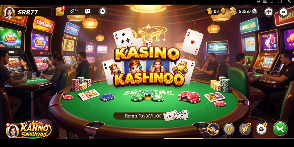 Tangkapan layar gameplay menarik dari SR877 dalam suasana Kasino.