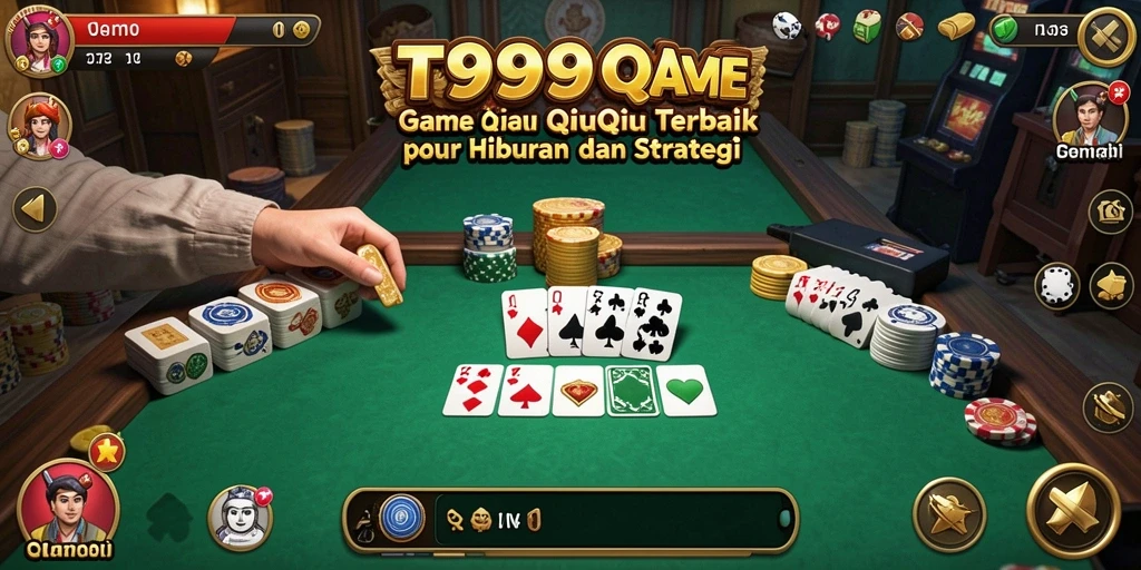 Tampilan menarik dari gameplay QiuQiu di T9999.