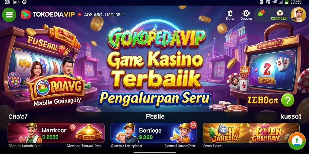 Screenshot permainan TOKOPEDIAVIP yang menampilkan tampilan yang menarik.