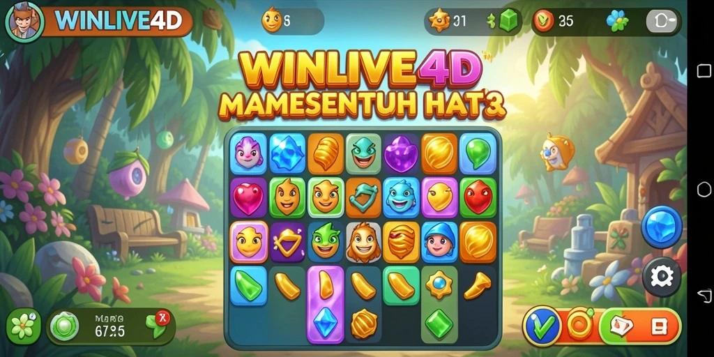 Screenshot gameplay WINLIVE4D yang seru dan penuh warna.